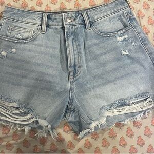 Casual Light Blue Denim Jean Shorts